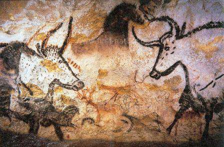 Cave painting depicting Aurochs