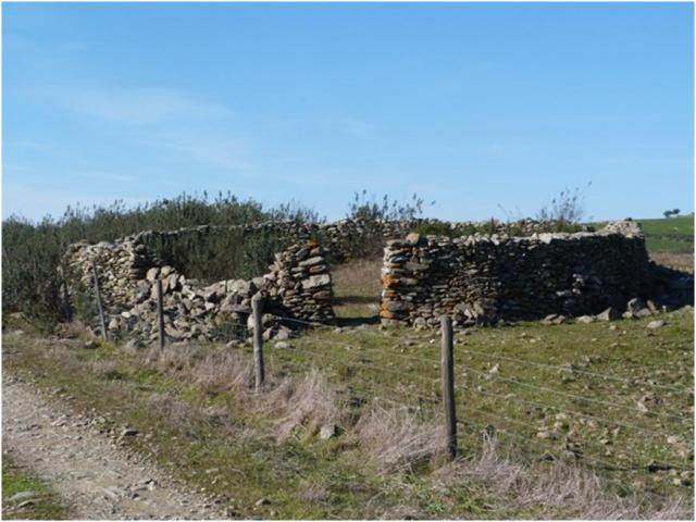 Stone wall corral