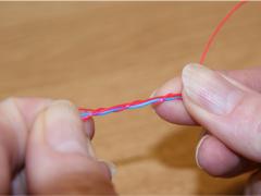 Nail knot - step 1