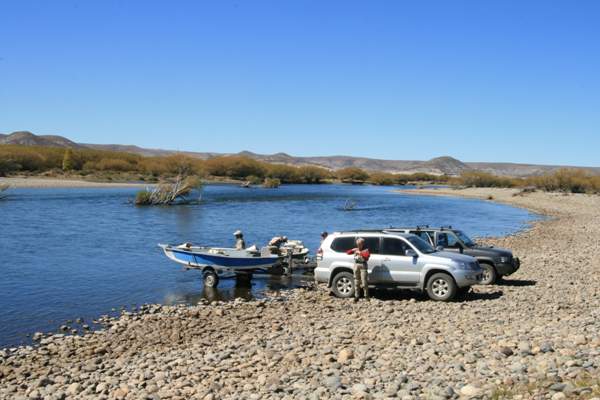 The Collon Cura River in Patagonia