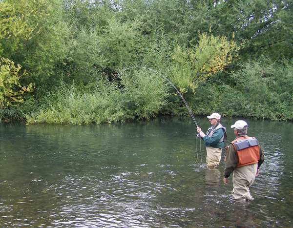 Pat O'Reilly fishing the Malleo River