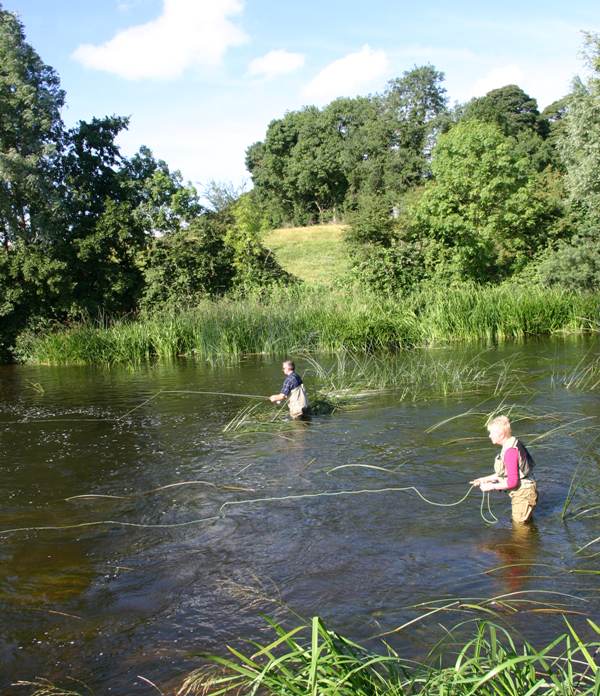 Trout fishing on the lower Boyne