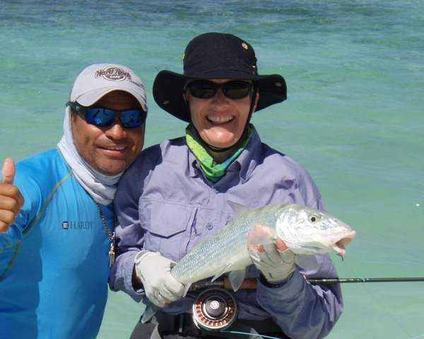 Joan Grieve with a Bonefish