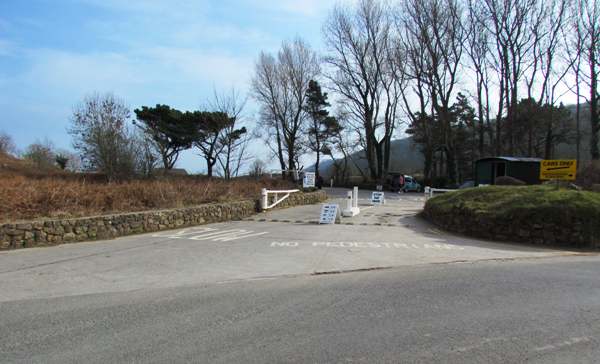 The car park at Oxwich