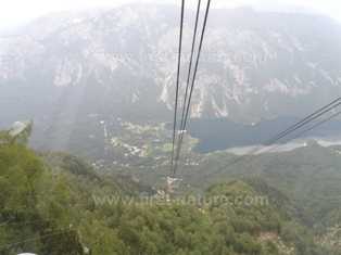 The cable car journey
